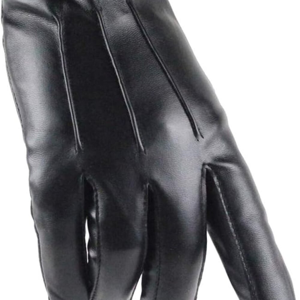 Durable Pu Leather Touchscreen Winter Gloves For … - image 2